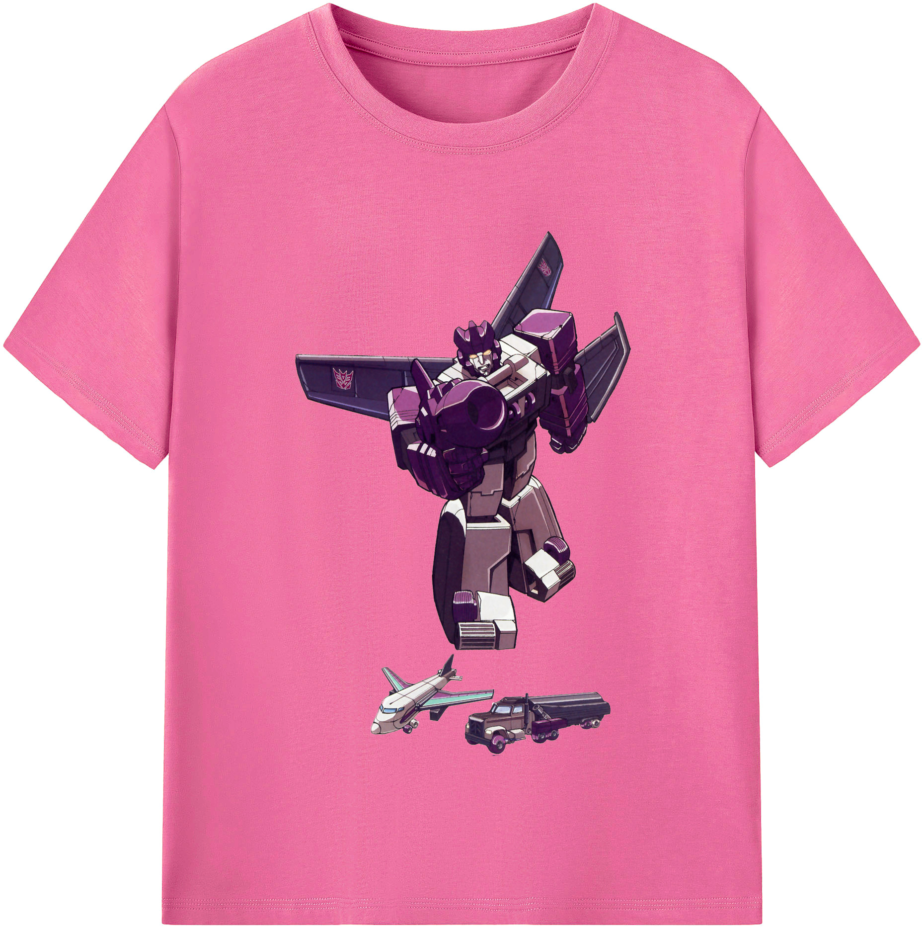 （画像用）  レディースカジュアルプリントTシャツ（綿100％）